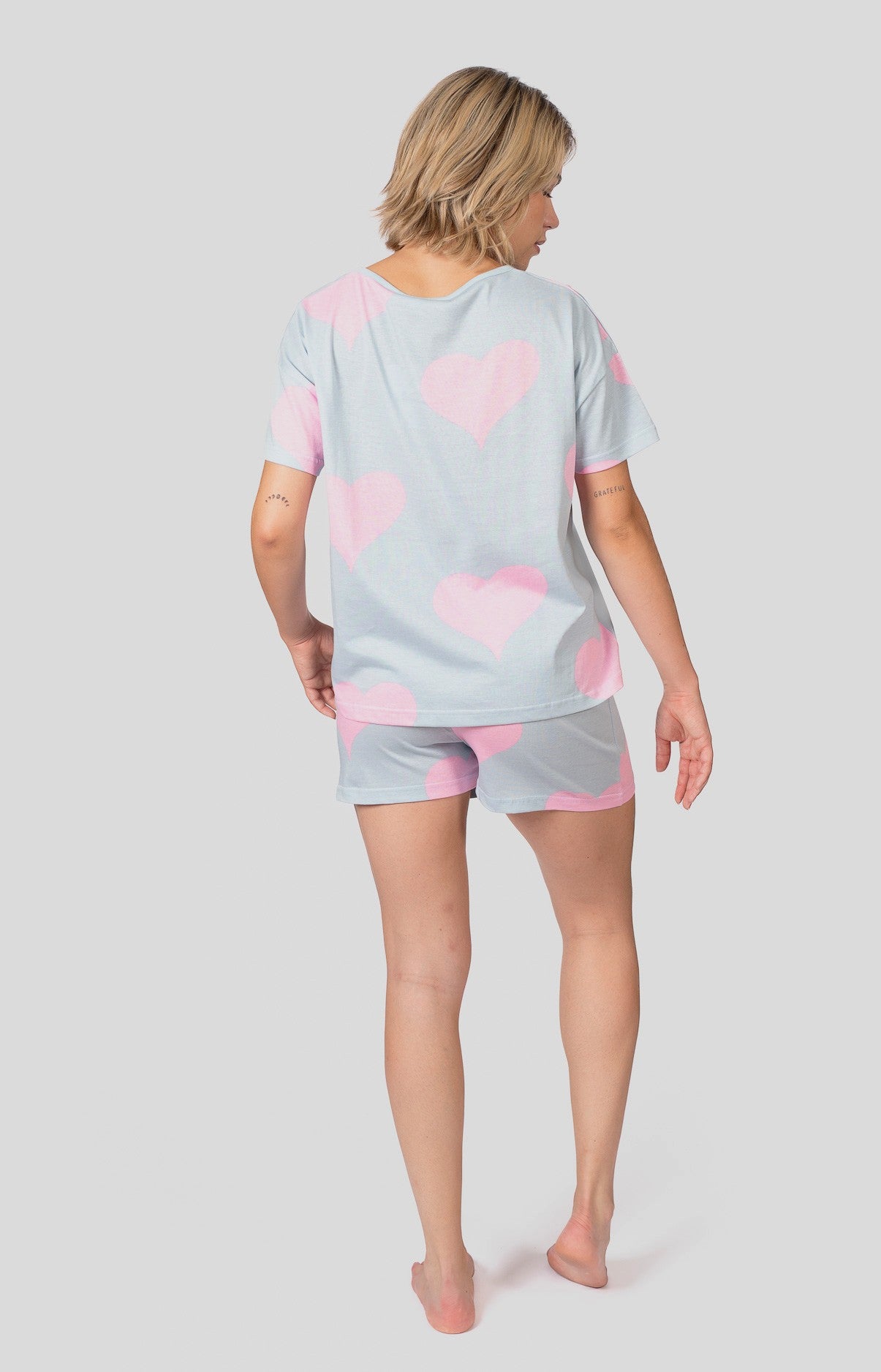 Pyjashort col rond oversize - BIG