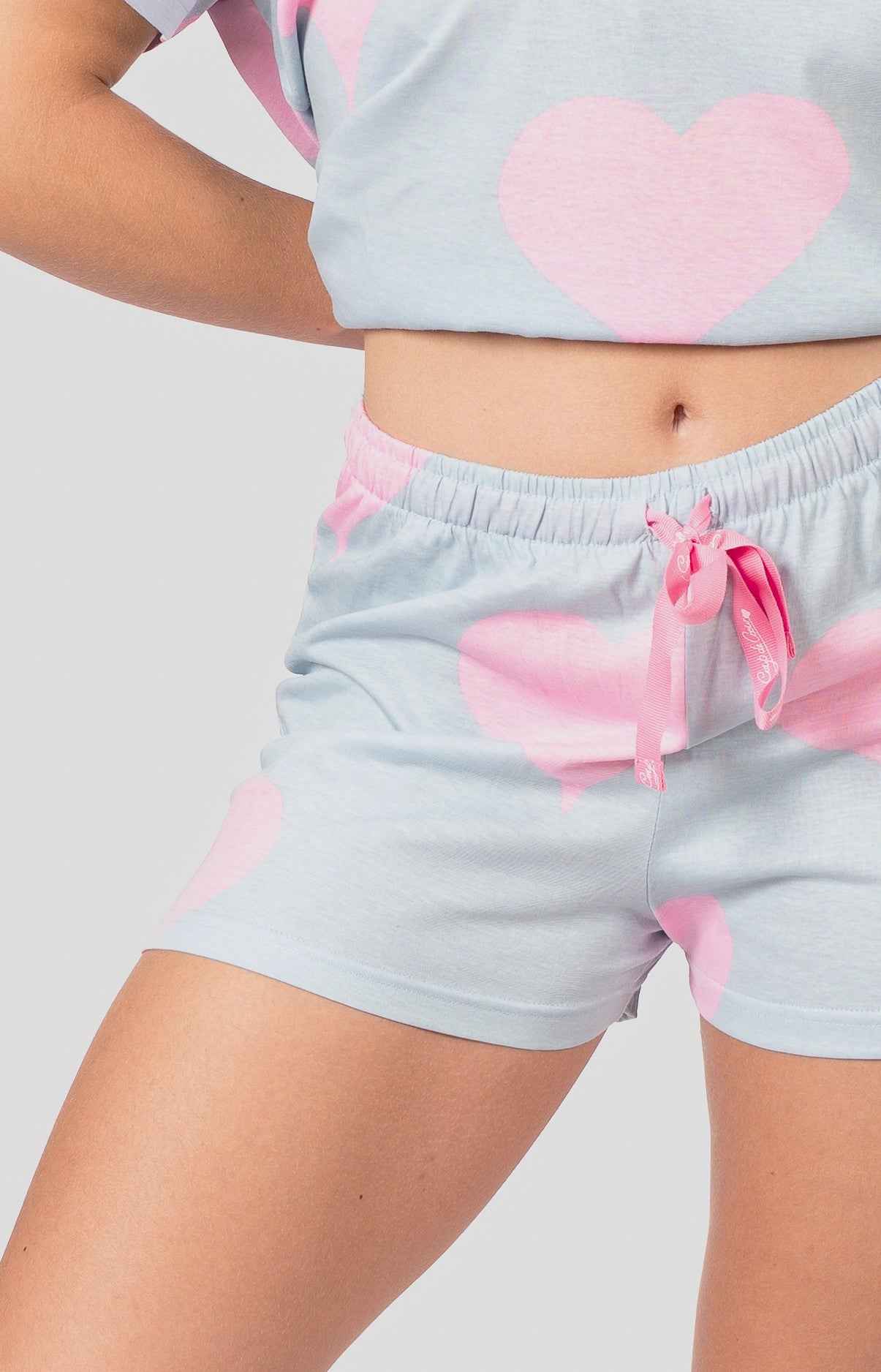 Pyjashort femme 100% coton T-shirt oversize - BIG