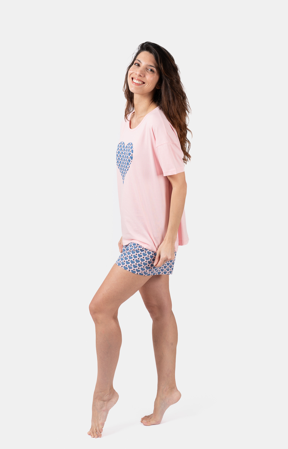 Pack cadeau couple Card rose : 2 Pyjashorts été + 2 paires de chaussettes offertes