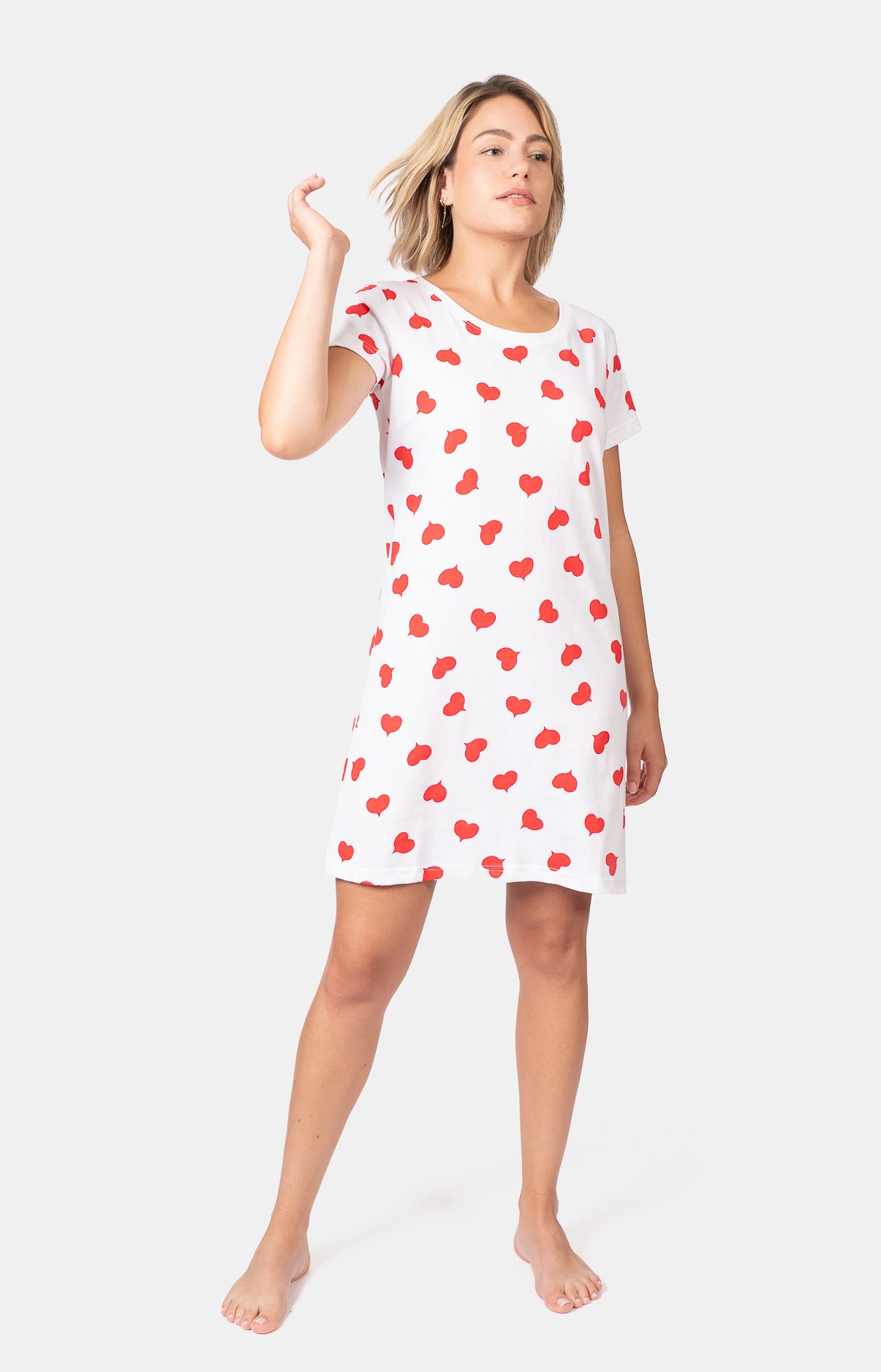 Chemise de nuit col rond - COEUR