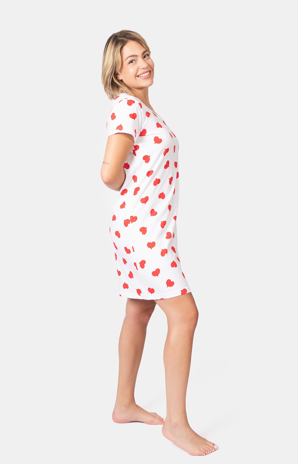 Chemise de nuit col rond - COEUR