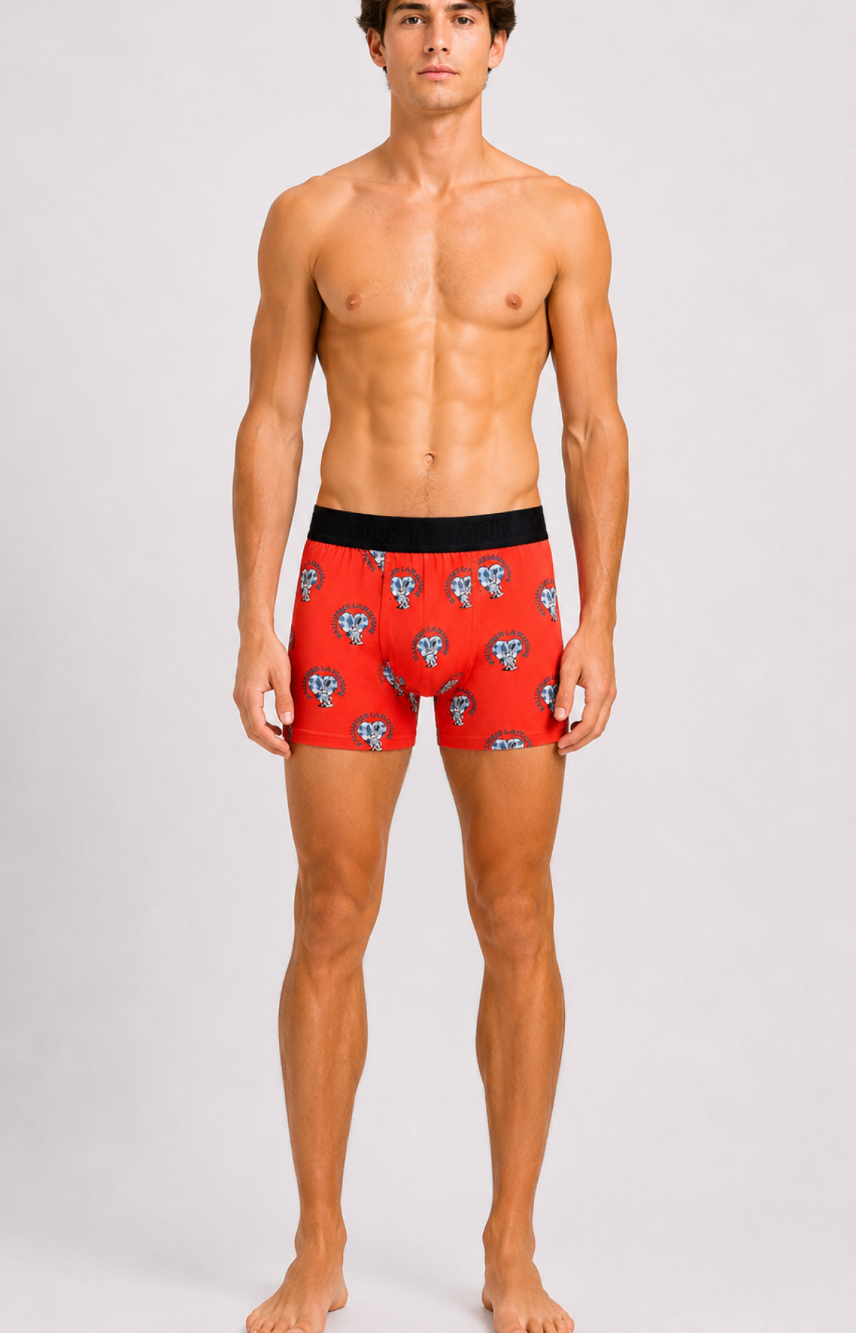 Boxer homme - FLEMME - Taille S, Couleur Orange