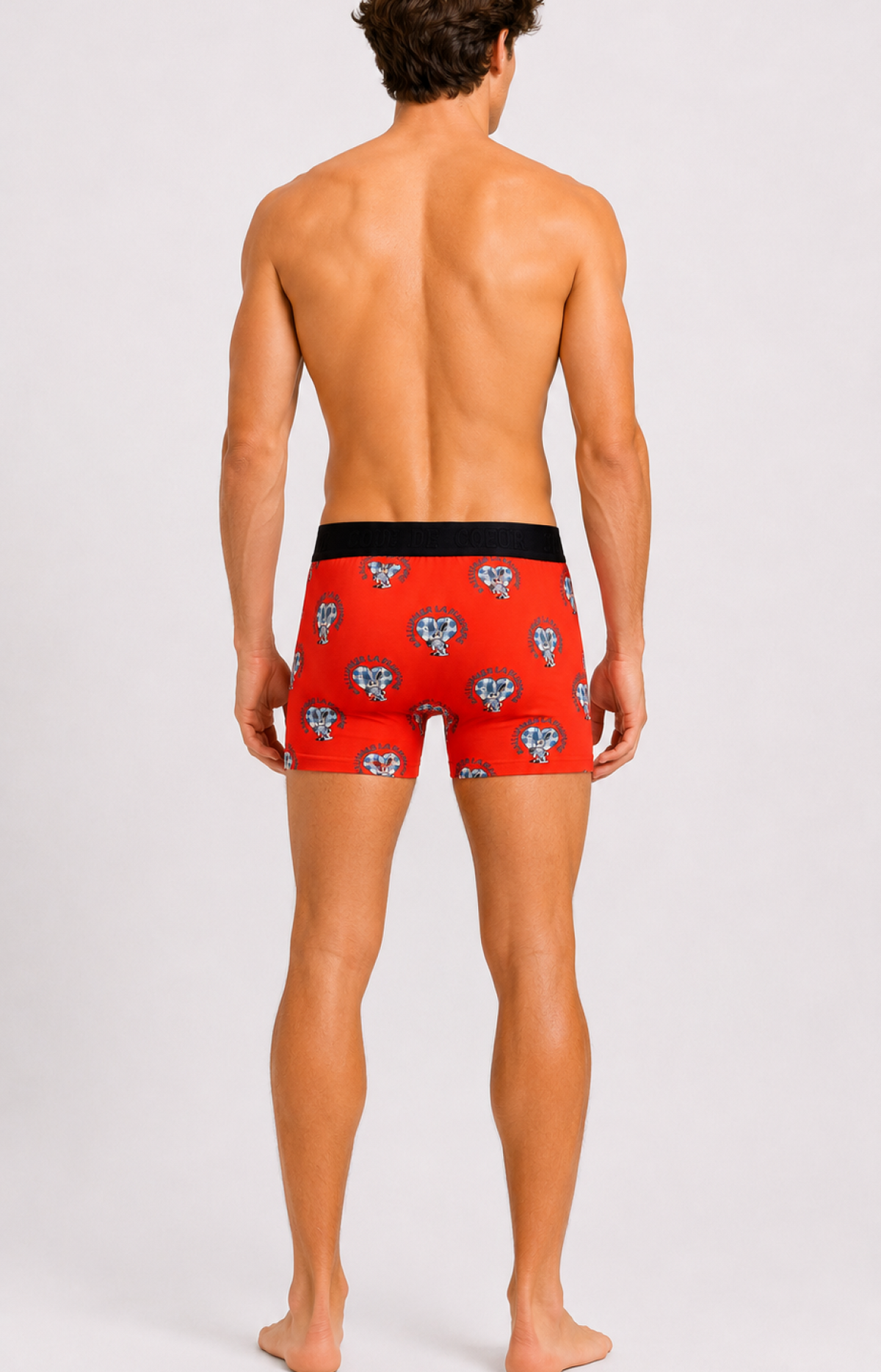 Boxer homme - FLEMME - Taille M, Couleur Orange