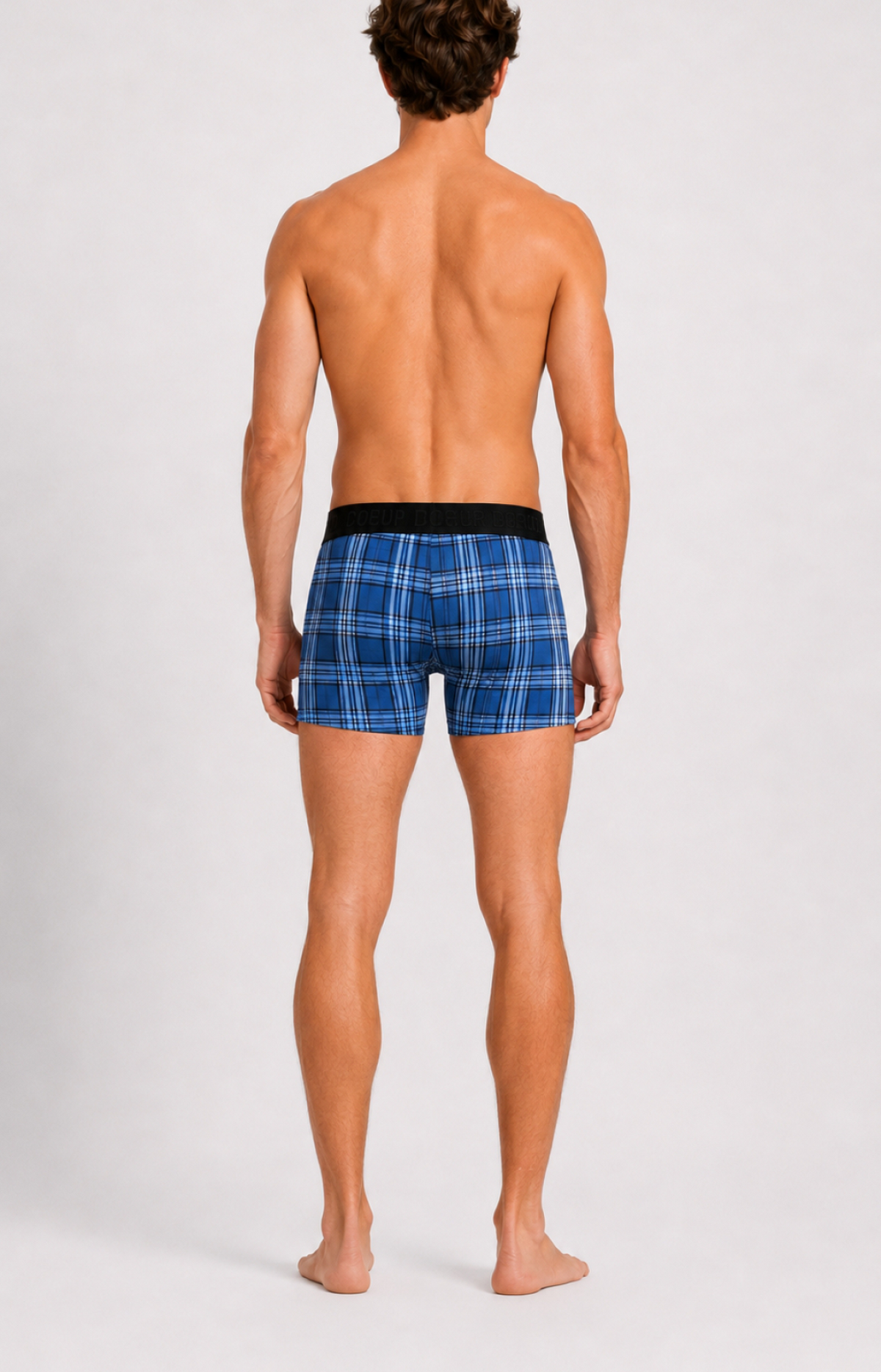 Boxer homme - LOVE - Taille M, Couleur Bleu