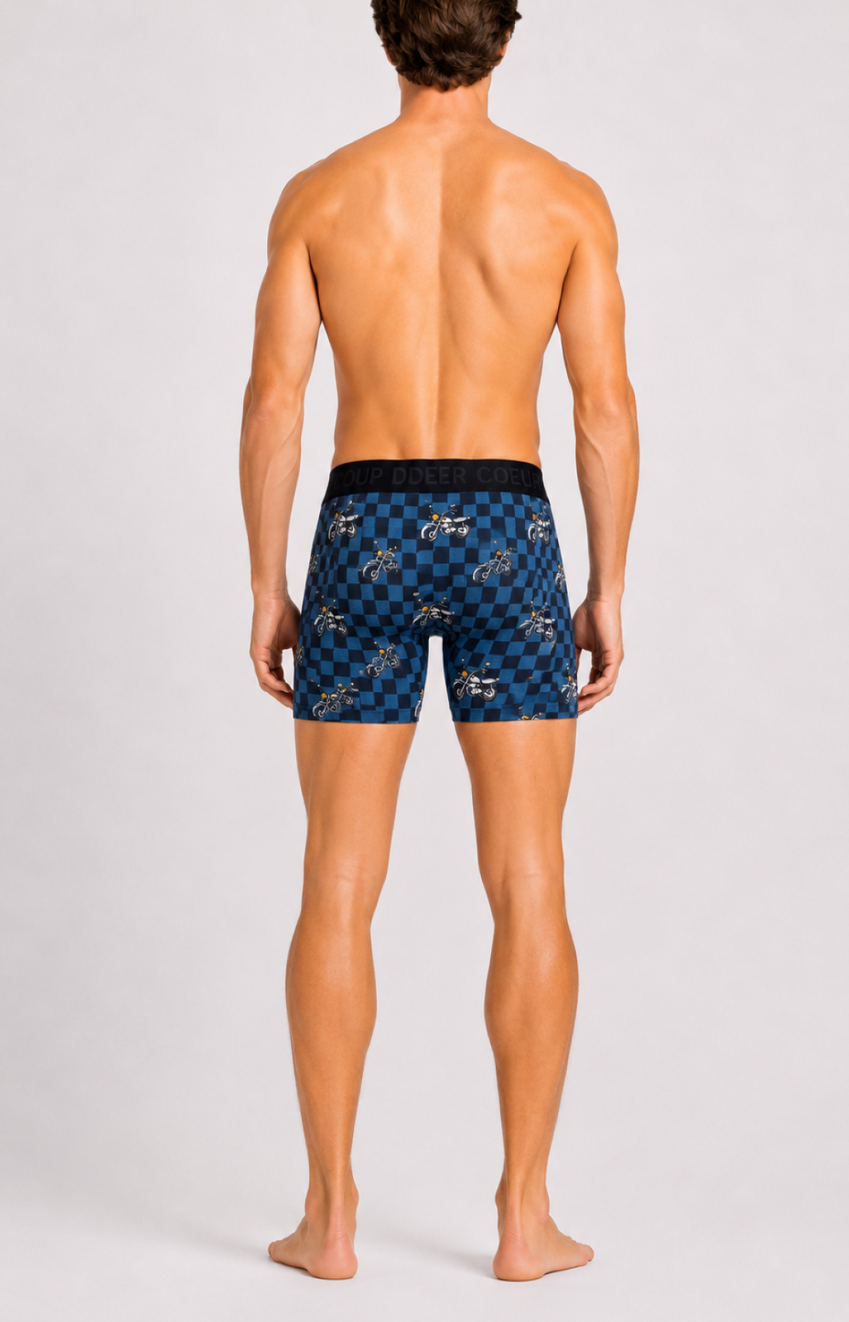 Boxer homme - MOTO - Taille M, Couleur Bleu