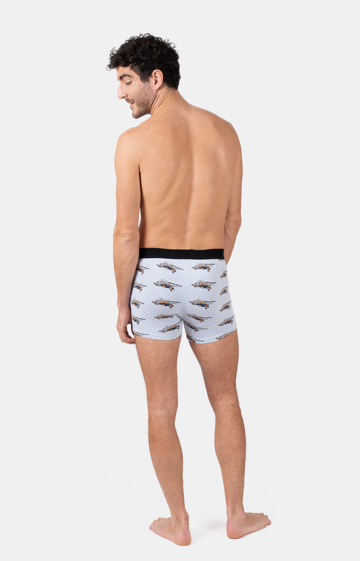 Boxer homme - SUPER - Taille XL, Couleur Bleu