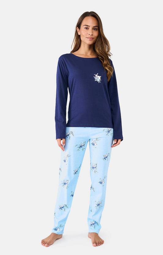 Pyjama long col rond - COQUIN