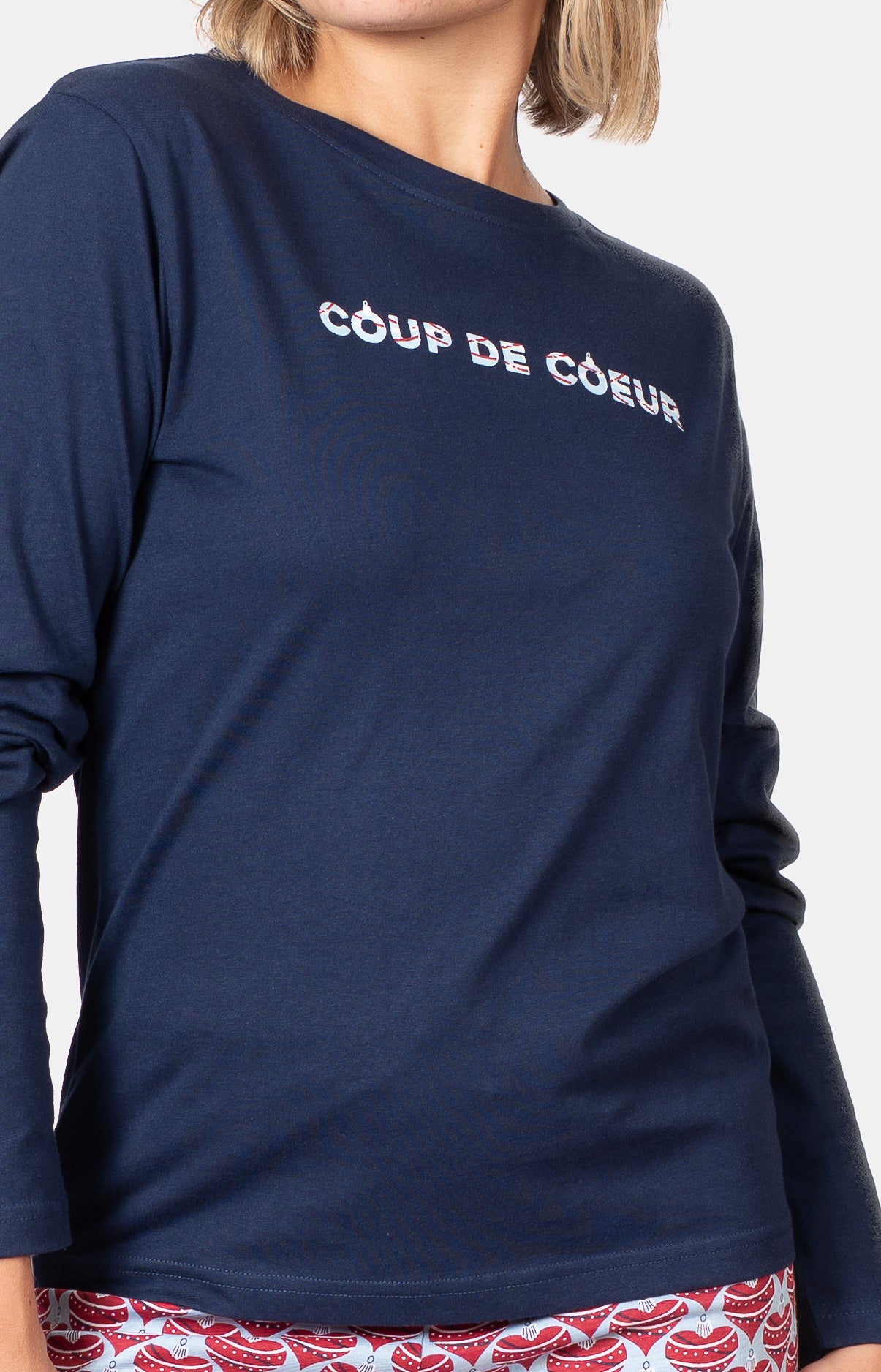 Pyjama long col rond - DECO