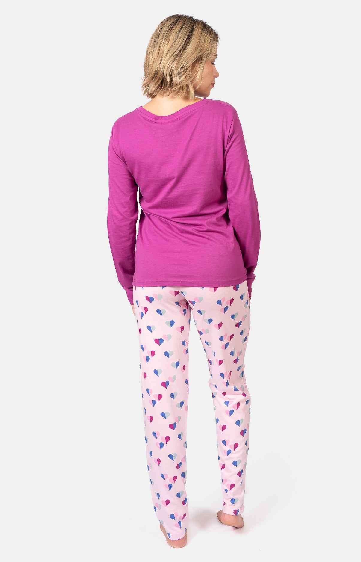 Pyjama femme long 100% coton - HALF