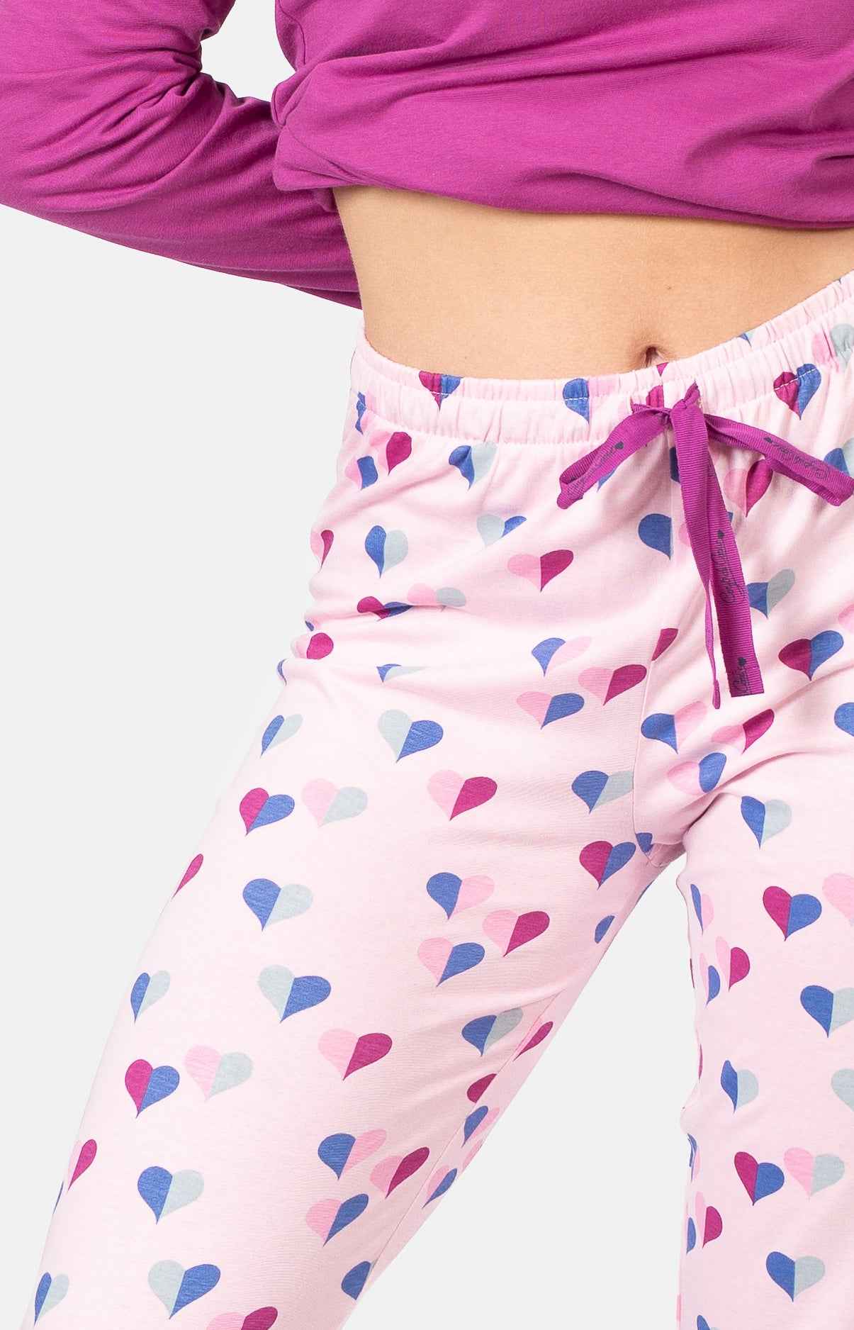 Pyjama femme long 100% coton - HALF