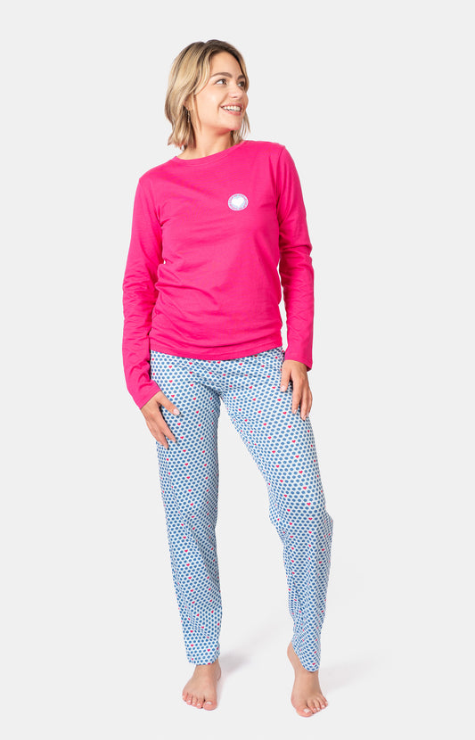 Pyjama long col rond - POIS