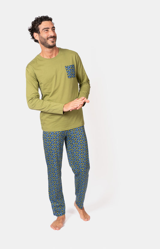 Pyjama long col V - FETTI