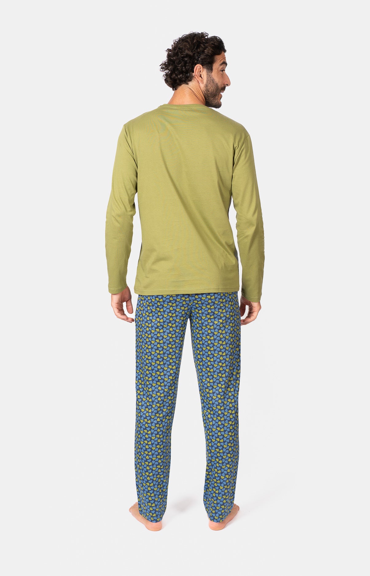 Pyjama long col V - FETTI