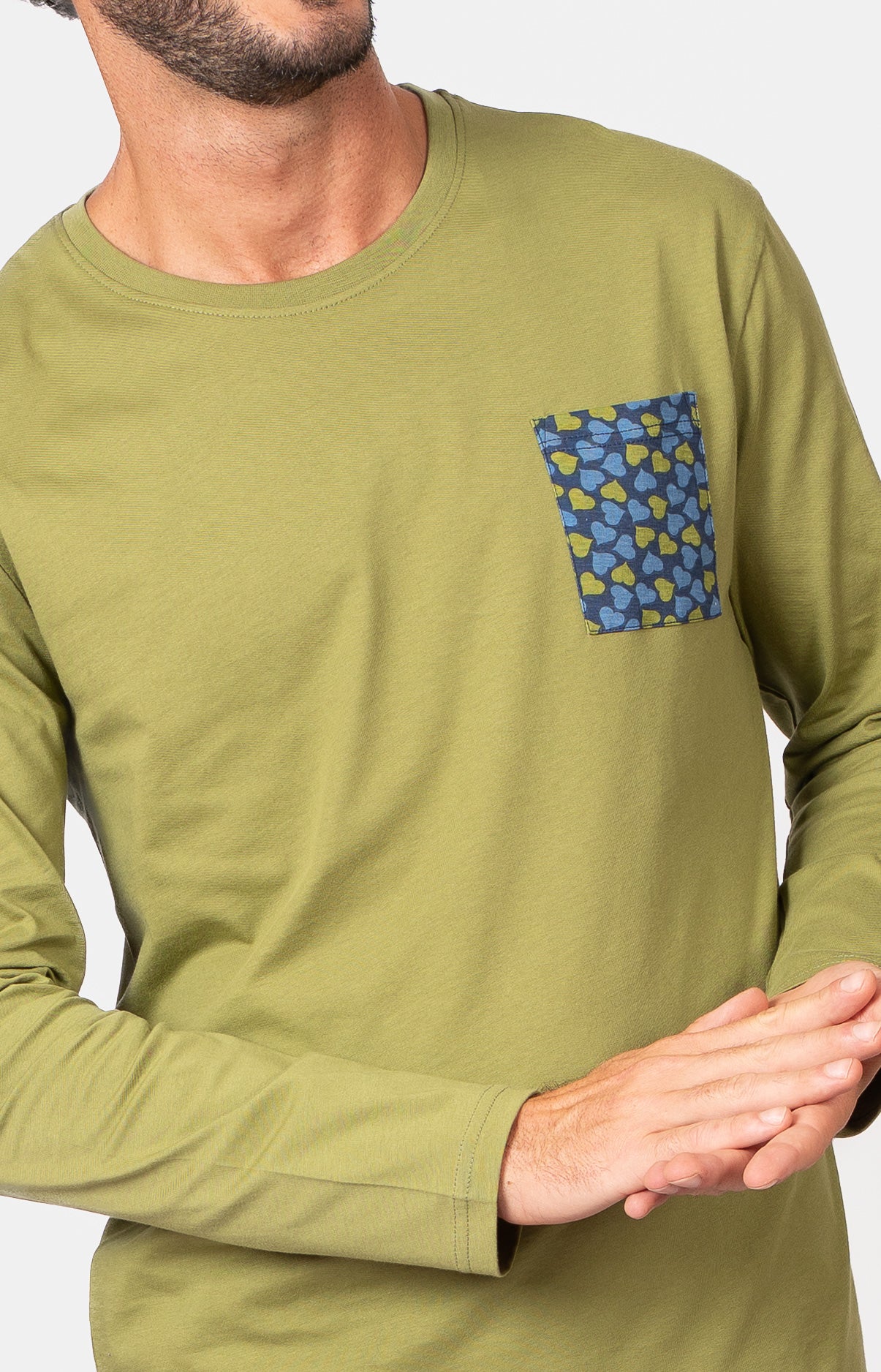 Pyjama long col V - FETTI