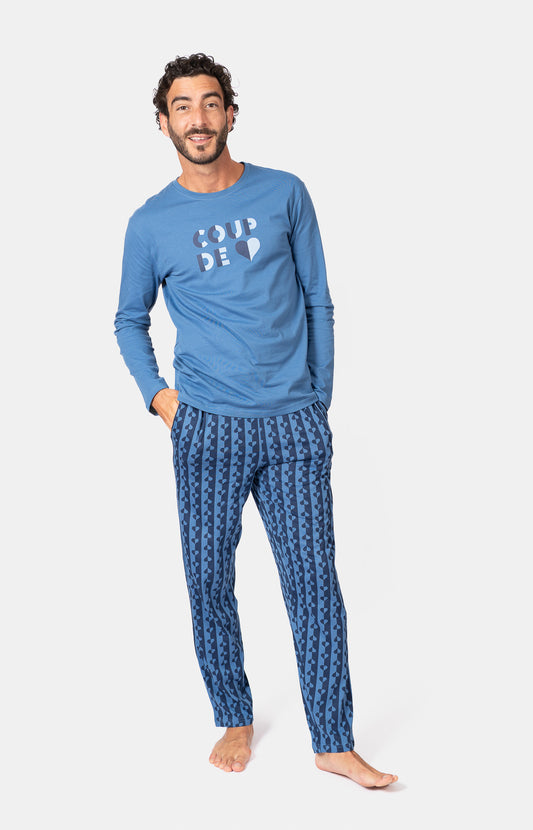 Pyjama long col V - GEO