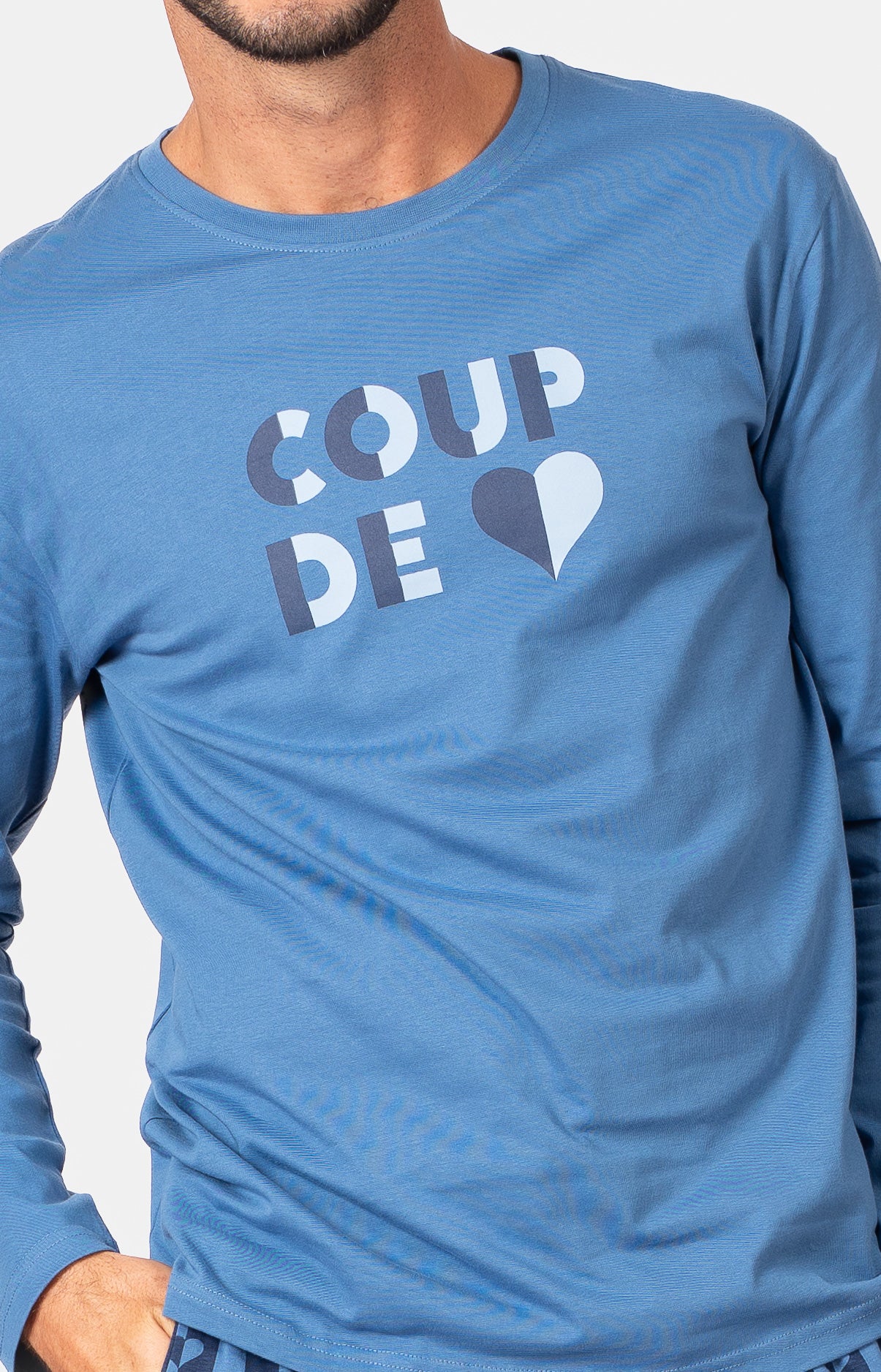 Pyjama long col V - GEO