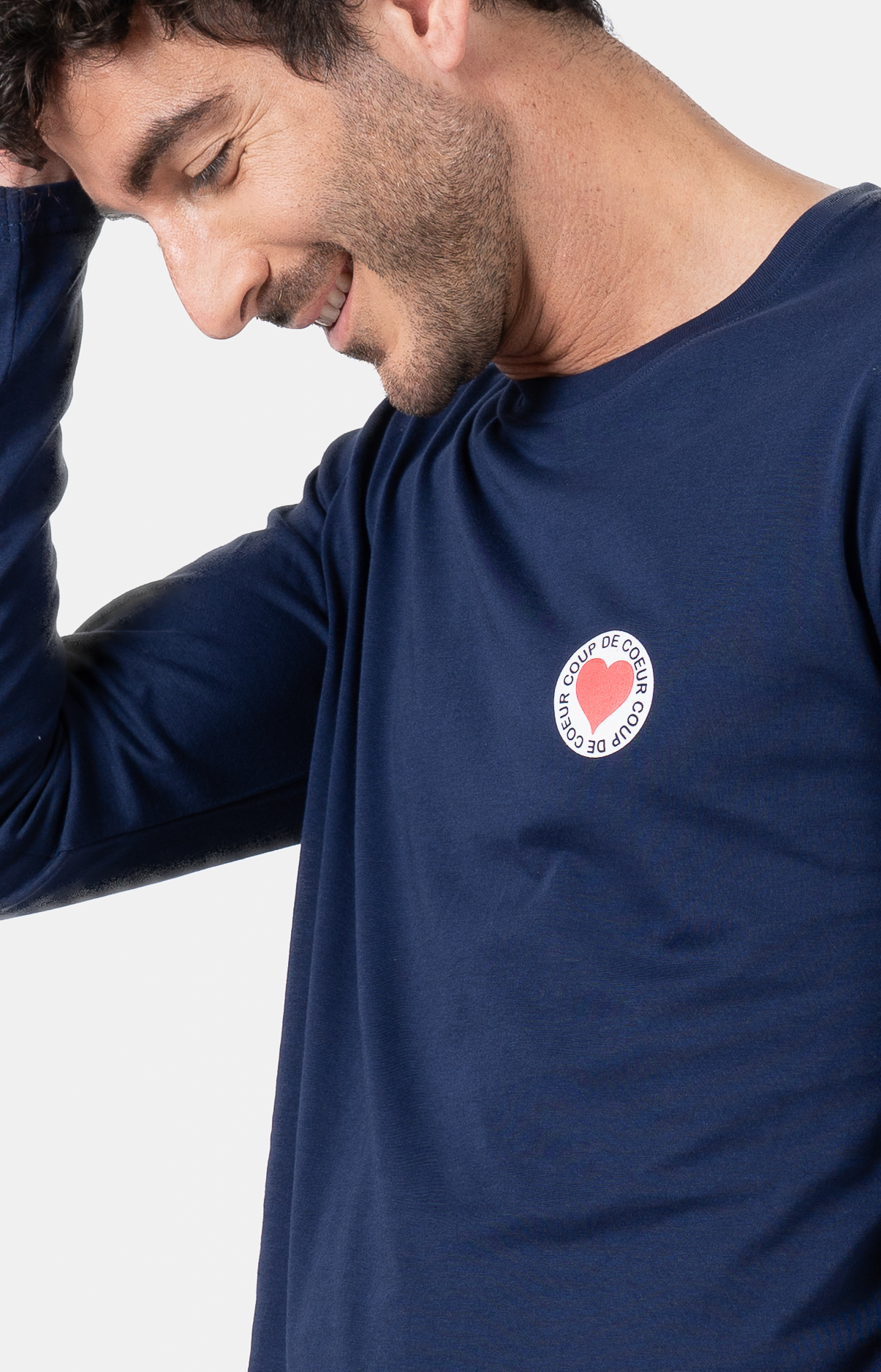 Pyjama homme long col rond - 100% coton - VICHY