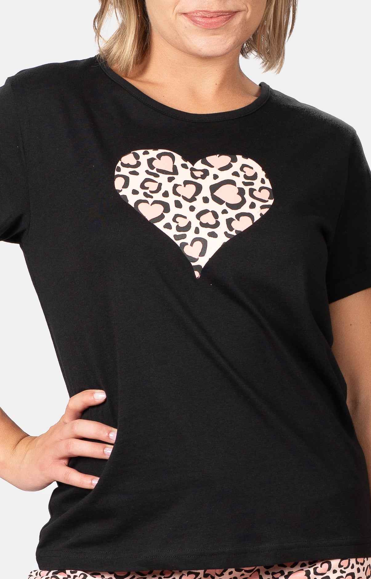 Pyjashort femme 100% coton - LEO