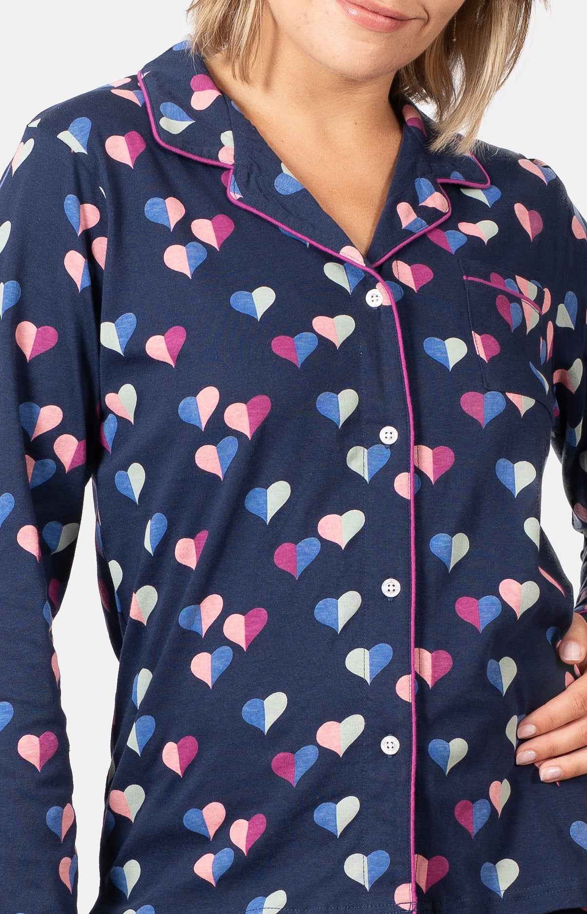 Pyjama femme long 100% coton - HALF