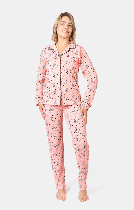 Pyjama long boutonné - PANTH