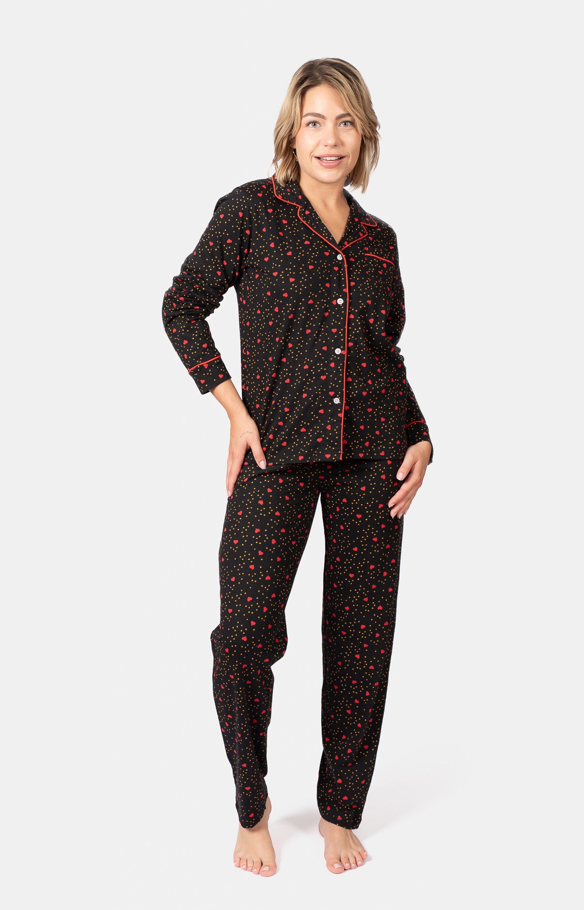 Pyjama long boutonné - STAR